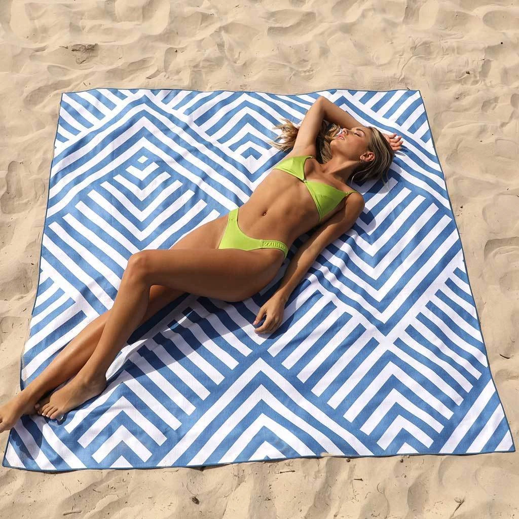1 Stück Strandtuch 90*180cm 80*160cm 180*180cm Weiches, schnelltrocknendes, wasserabsorbierendes Strandtuch, leicht, Übergröße, Unisex, gestreift
