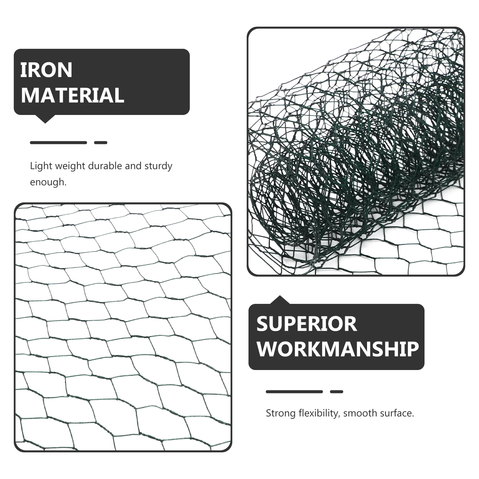 

2 Rolls Floral Wire Netting Chicken Wire Netting Green Iron Mesh for Flower Arrangements Crafts Christmas Wreath Photo Wall