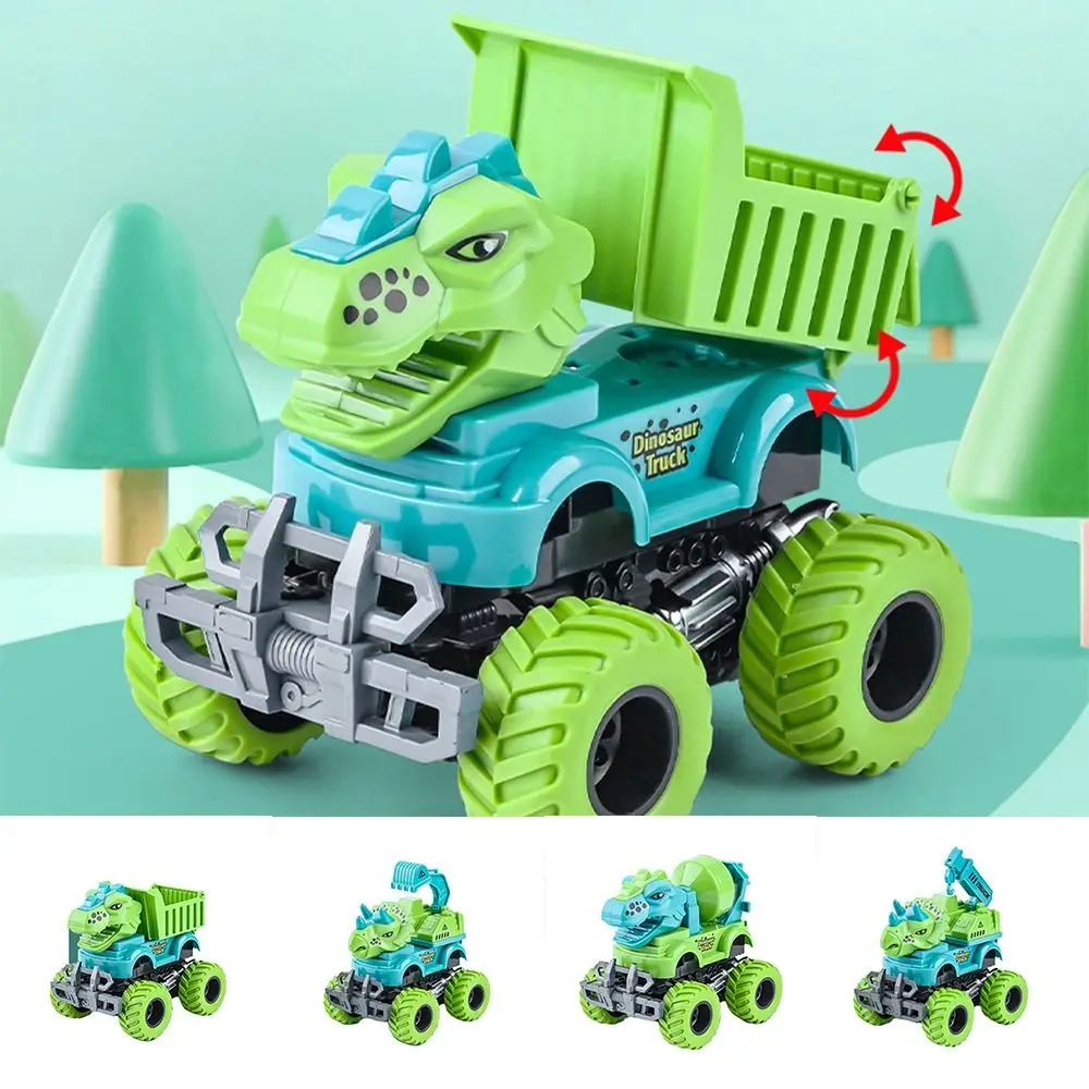 

Creative Plastic Construction Truck Toys ABS Tipper Truck Engineering Vehicle Dinosaur Mixing Truck Education Toy Children's Toy