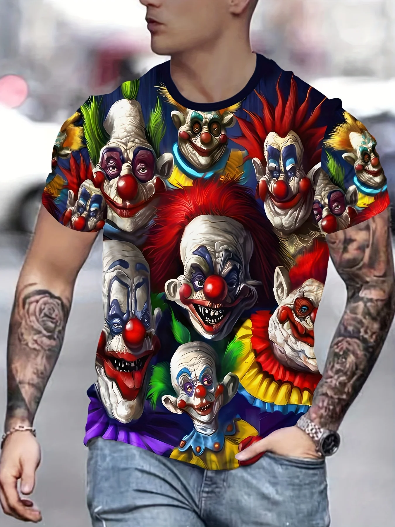 

Men'S 3D Aboriginal Geometric Print T-Shirt - Soft Polyester Summer Tee with Kar Fit Short Travel Wear, Leisure Clothing