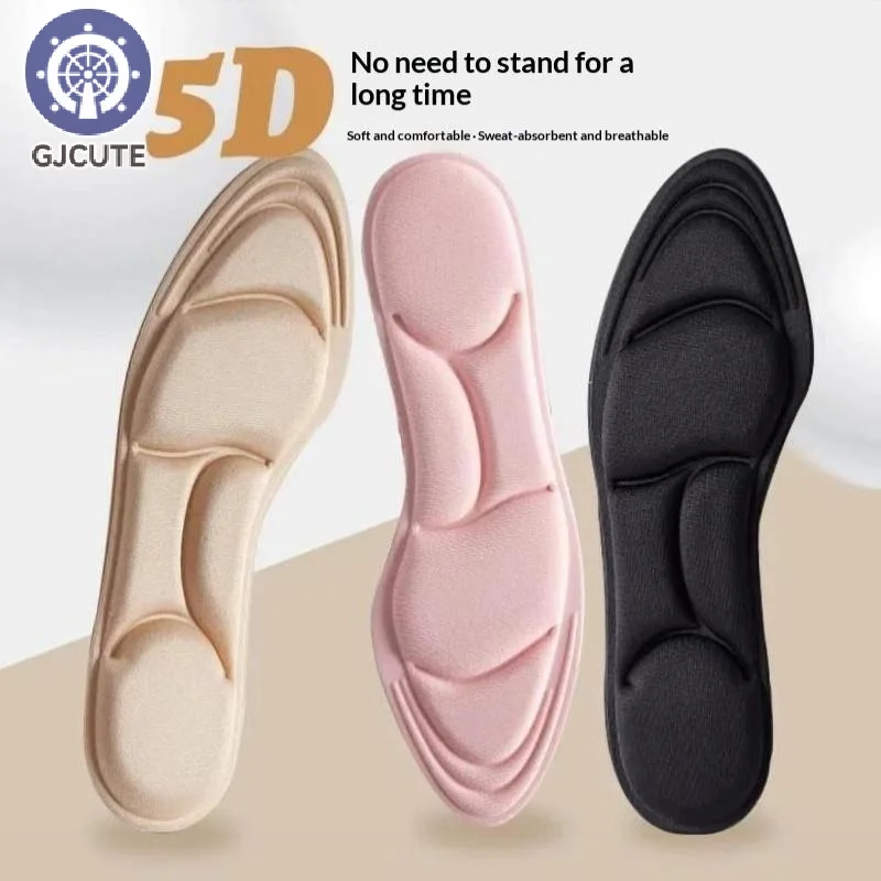 5D Sport Insoles For Shoes Women Men Memory Foam Deodorant Breathable Cushion Running Insoles For Feet Care Orthopedic Insole