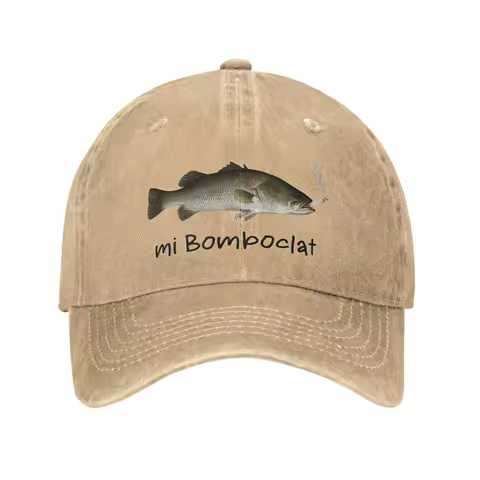 Funny Bomboclat Fish Meme Trucker Hat Outfits For Men Women Baseball Cap Retro Headwear Snapback Caps Adjustable