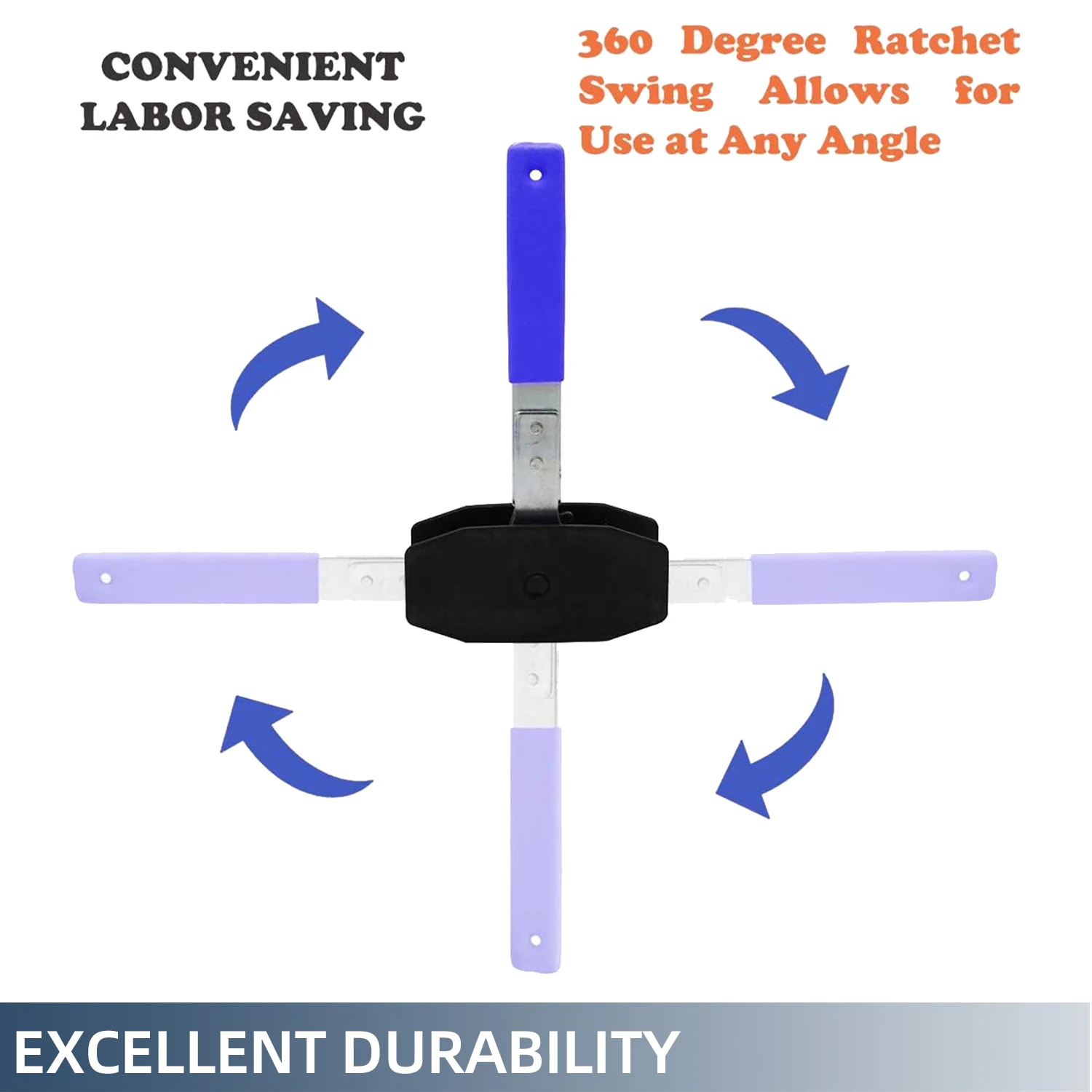 Brake Caliper Compression Tool, Brake Caliper Press Tool Disc Brake Pad Spreader Car Ratchet Piston Compressor Tool with 2 Calip