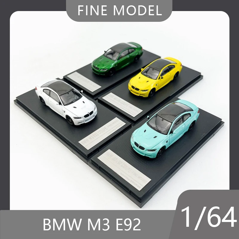 

Коллекционная модель автомобиля BMW M3 E92 в масштабе 1:64, литая под давлением, из сплава, для декора рабочего стола, игрушка для мальчика, подарок на день рождения