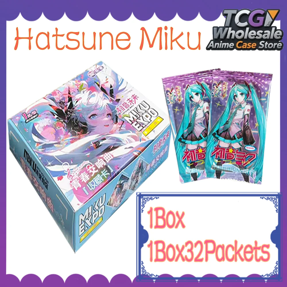 Cute Music Anime Collectible Cards Hatsune Miku Series Exquisite Animation Character Periphery Collection Gifits Toys