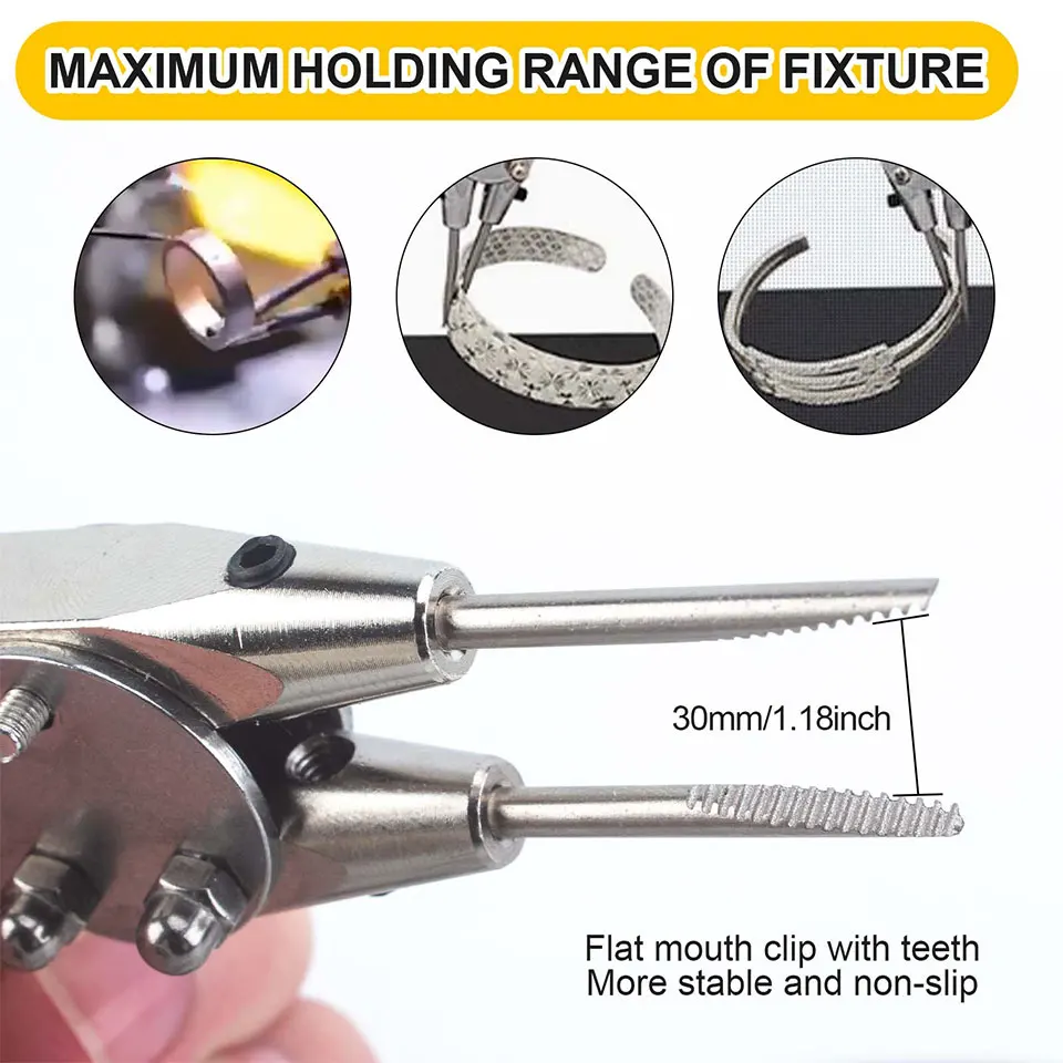 Adjustable Welding Stand with Dual Flexible Arms and Anti-Slip Base for Precision Electronics Repair, Jewelry Crafting