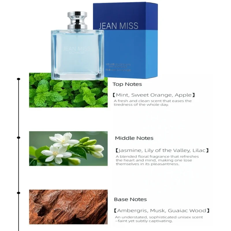 100ml Marine Men's Perfume High-quality Perfume with Long-lasting Fragrance Pheromone Fresh and Natural Eau De Toilette Spray