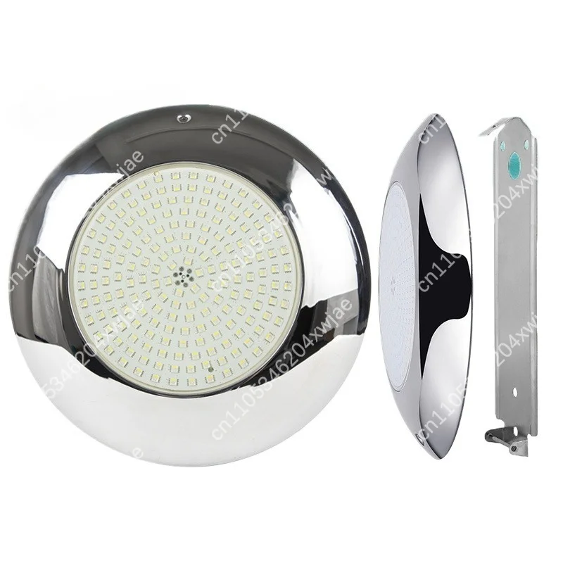 AC/DC Stainless Steel Pool Underwater Light Glue 12/24V Landscape Pool Wall Hanging Underwater LED Light