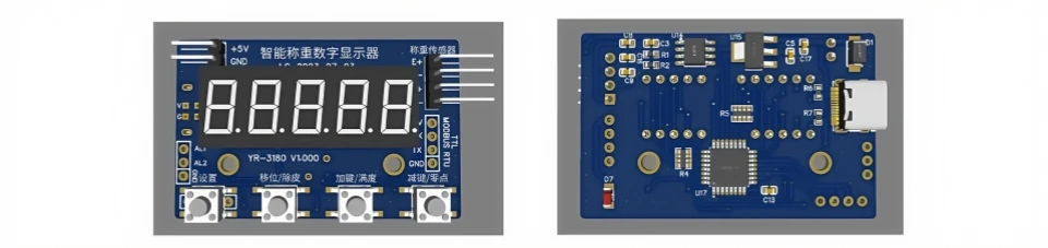 24-Bit HX710 Weighing Display Instrument – Intelligent Sensor Module Supports TTL/Modbus for Accurate Digital Scales