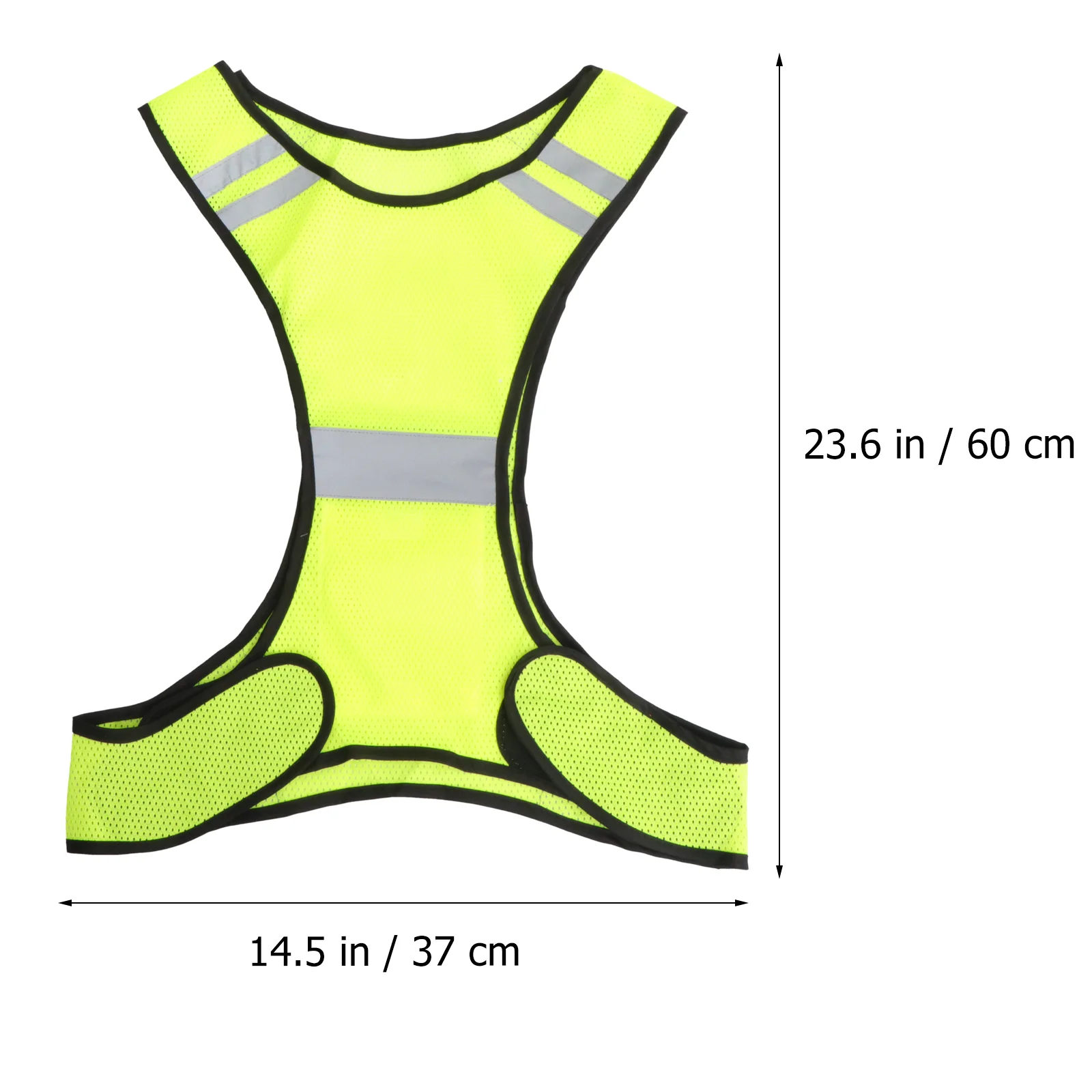 Reflective Safety Vest For Running Jogging Walking Bike  (Luciffer Yellow) Reflective Jacket High Visibility Vest