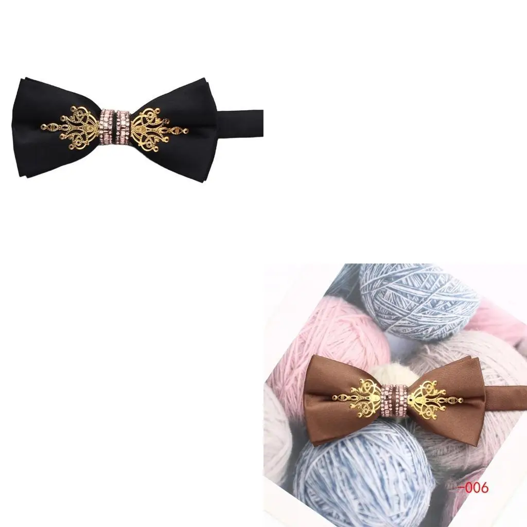 

652F Fashion Suit Tie for Adult Men Adjustable Bowtie Suit Necktie Male Clothing Accessory for Formal Event Wedding Ceremony