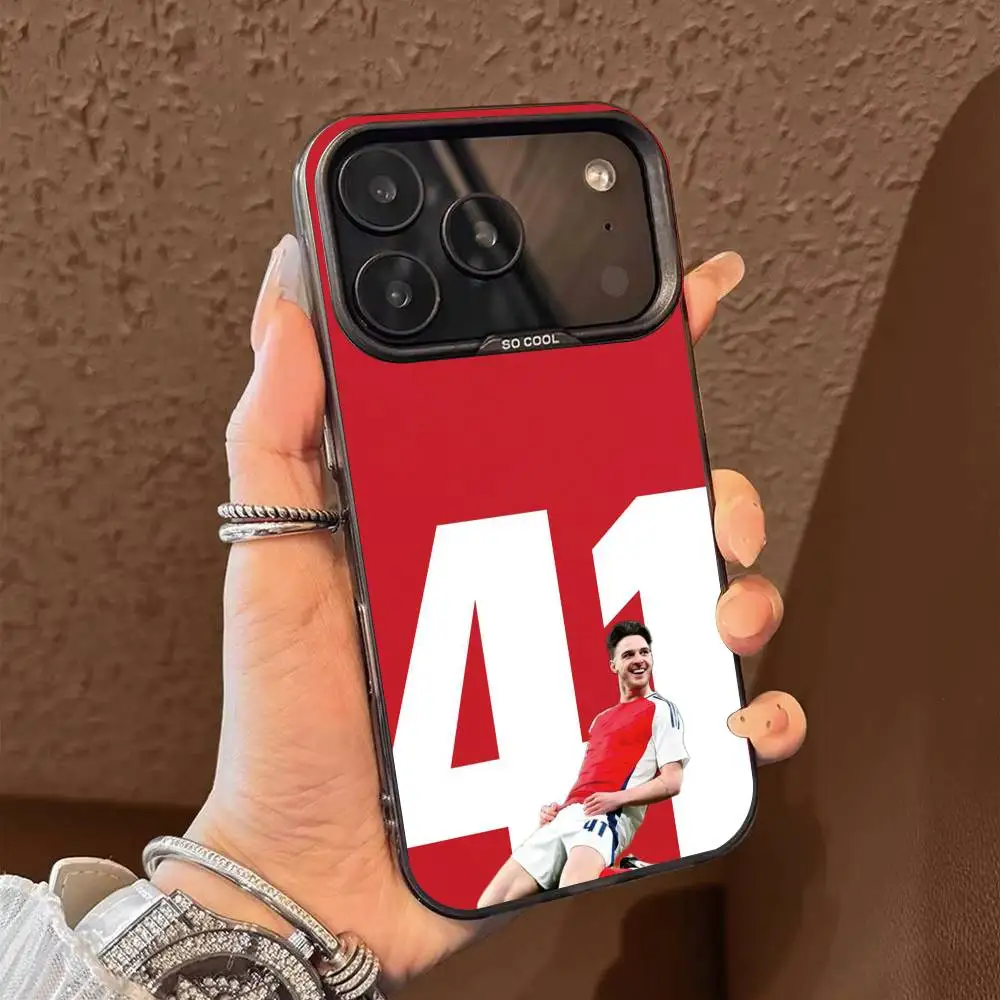 F-Football Declan Rice 41  Phone Case For iPhone 17,16,15,14,13,12,11 Plus,Pro Max,XS,Colorful Silver Black Cover