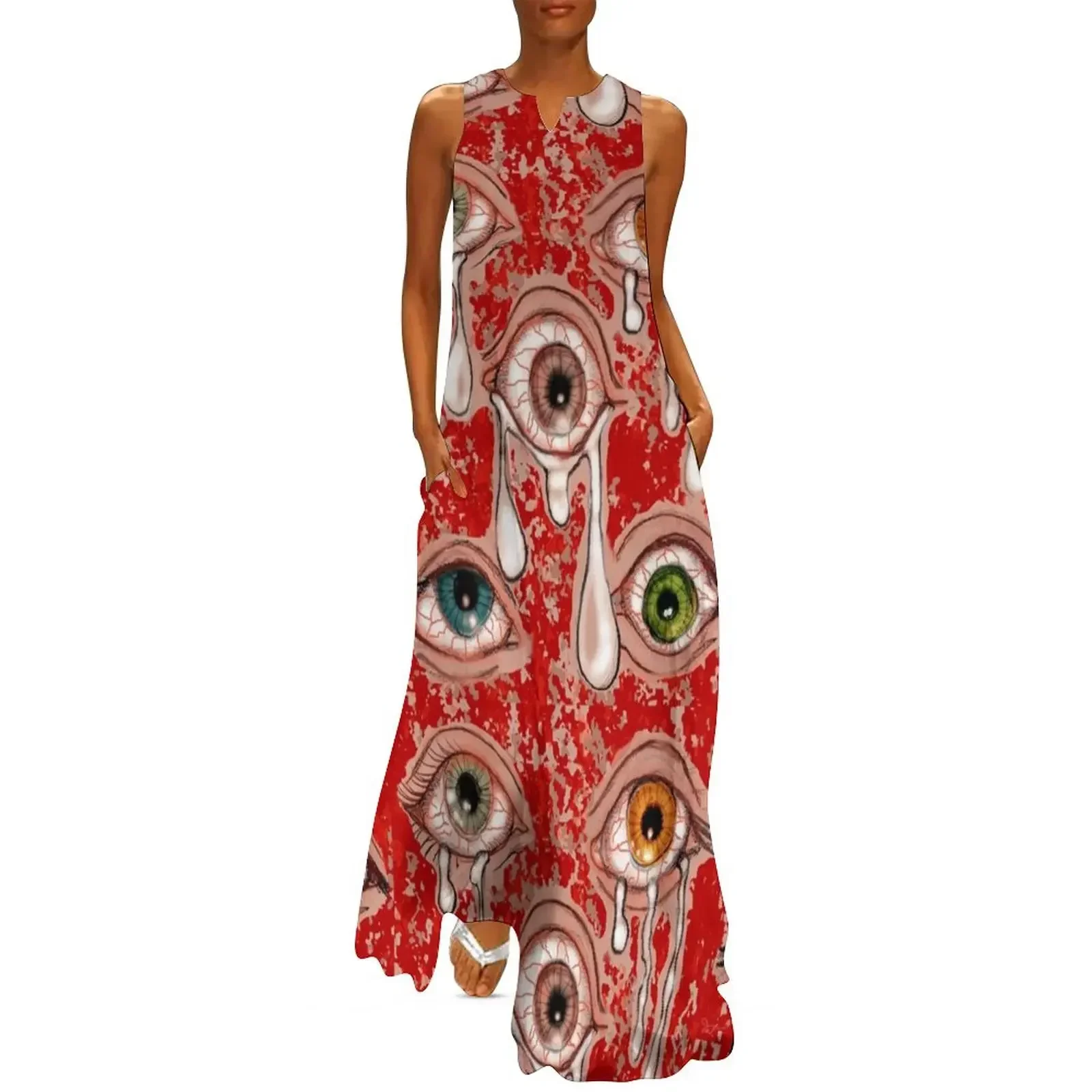 

Daywatch Eyeballs Long Dress summer women's suit sexy dress sexy short dresses daring dresses for woman 2025 Dress