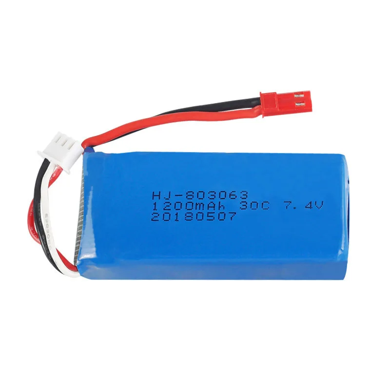 بطارية ليبو 7 4 فولت 1200 مللي أمبير في الساعة لطائرة Yizhan X6 H16 Quadcopter 803063 مصدر الطاقة #5