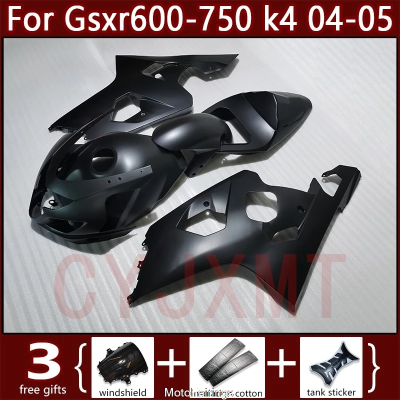 ABS Injection Motorcycle Fairing Kit For Suzuki GSXR 600 750 K4 2004 2005 Custom Fairings gsx-r 04 05 Bodywork