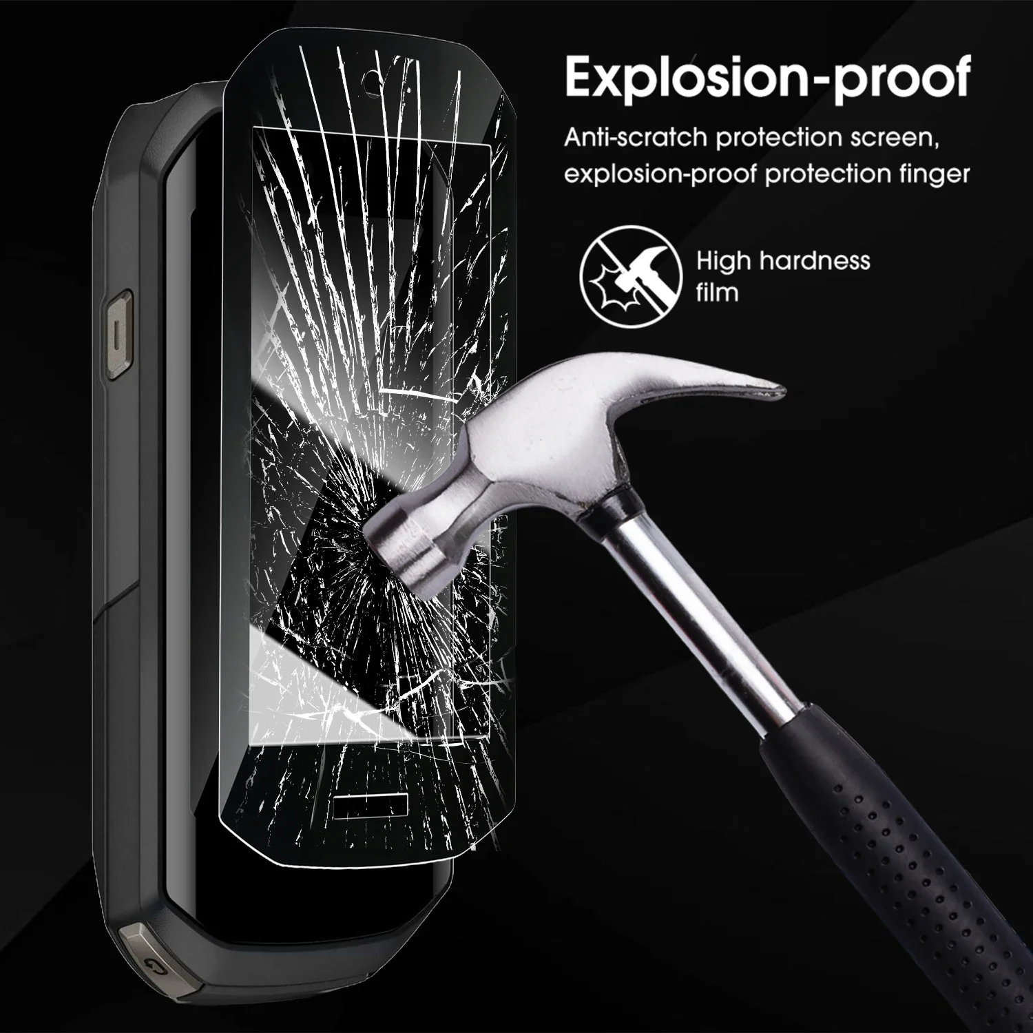 Protetores de tela de vidro temperado para Garmin Edge 1050 Fit Curvo Anti-arranhões Sem Bolha Filmes de Dureza 9H para Garmin Edge 1050