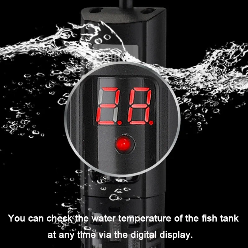 SUNSUN Aquarium Submersible Heater Fish Tank Water Heating Rod Constant Aquarium Thermostat Temperature Control 220-240V 50-500w