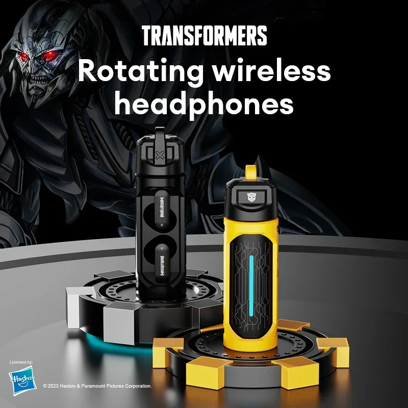 Transformers TF-T11 Gaming Headset Bluetooth 5.4 Earphones HD Call with Mic HIFI Headphones Low Latency Sport Earbuds Dual-mode