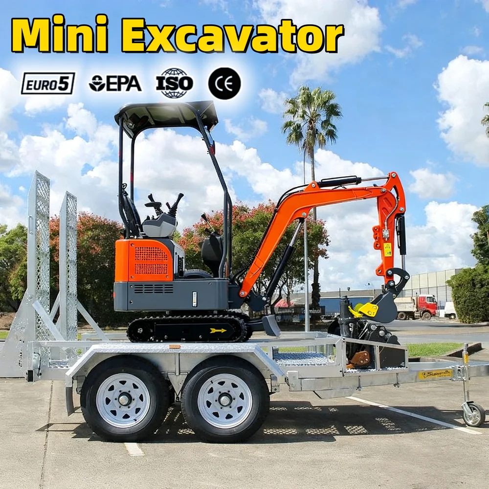カスタマイズされた多機能ミニショベル、2トン小型クローラー掘 - Post Hole Digger のレビューと価格