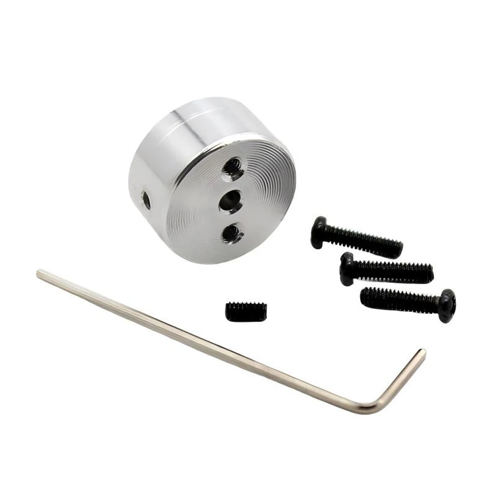 1Set 15mm 3-Hole Aluminum Eccentric Crank Wheel 8mm Thick 2mm Center Bore M2 Thread Holes DIY Mini Model Wheel Disc