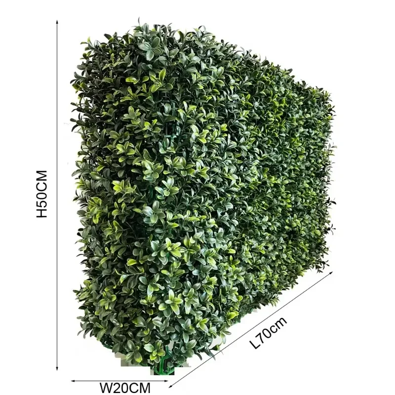 Customized artificial plant boxwood hedge wall panels free size  grass  balcony with uv protected outdoor indoor plant