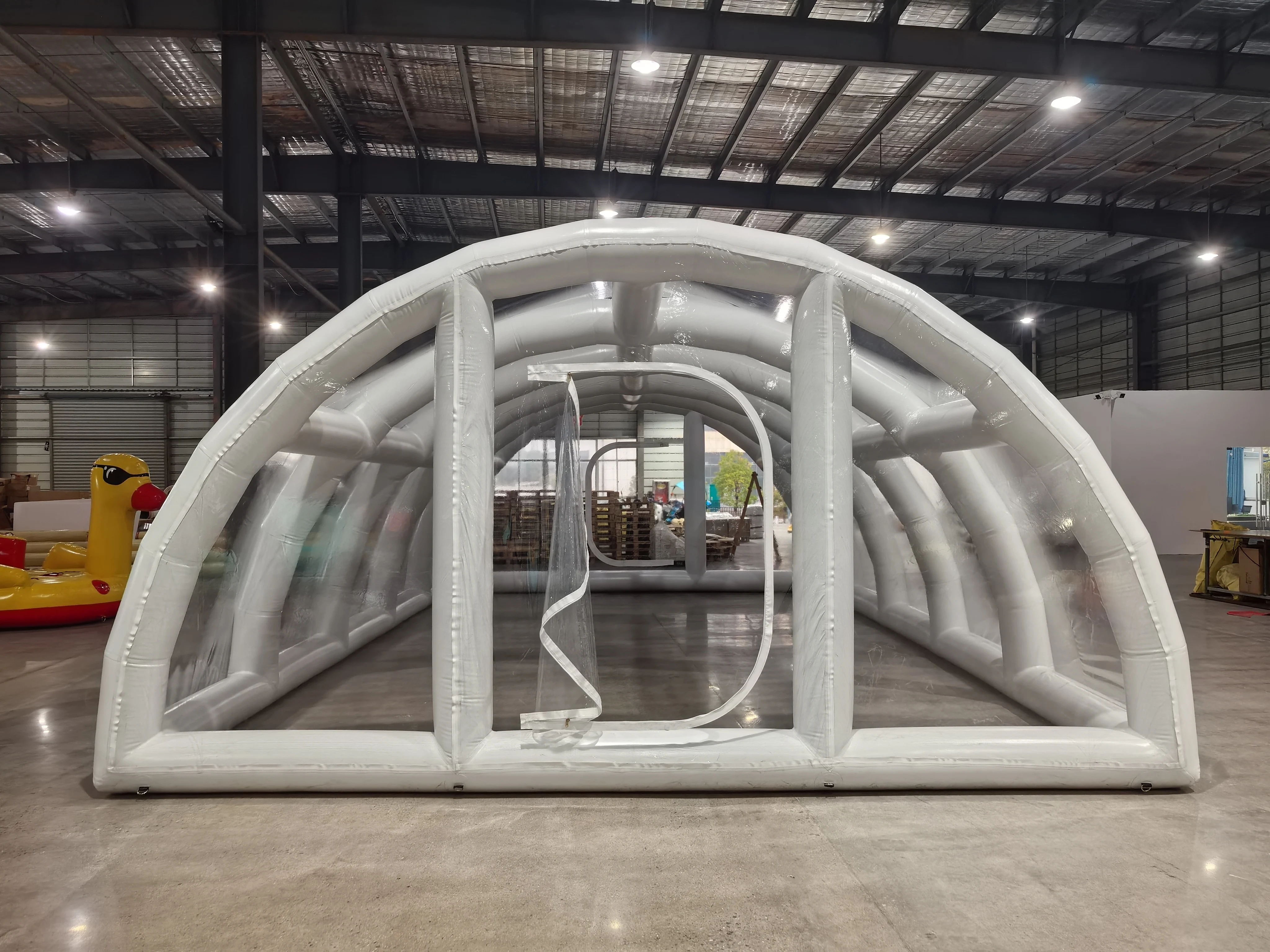 Inflatable Factory New Design Inflatable Pool Tent, Portable Transparent Pool Shelter for All Seasons