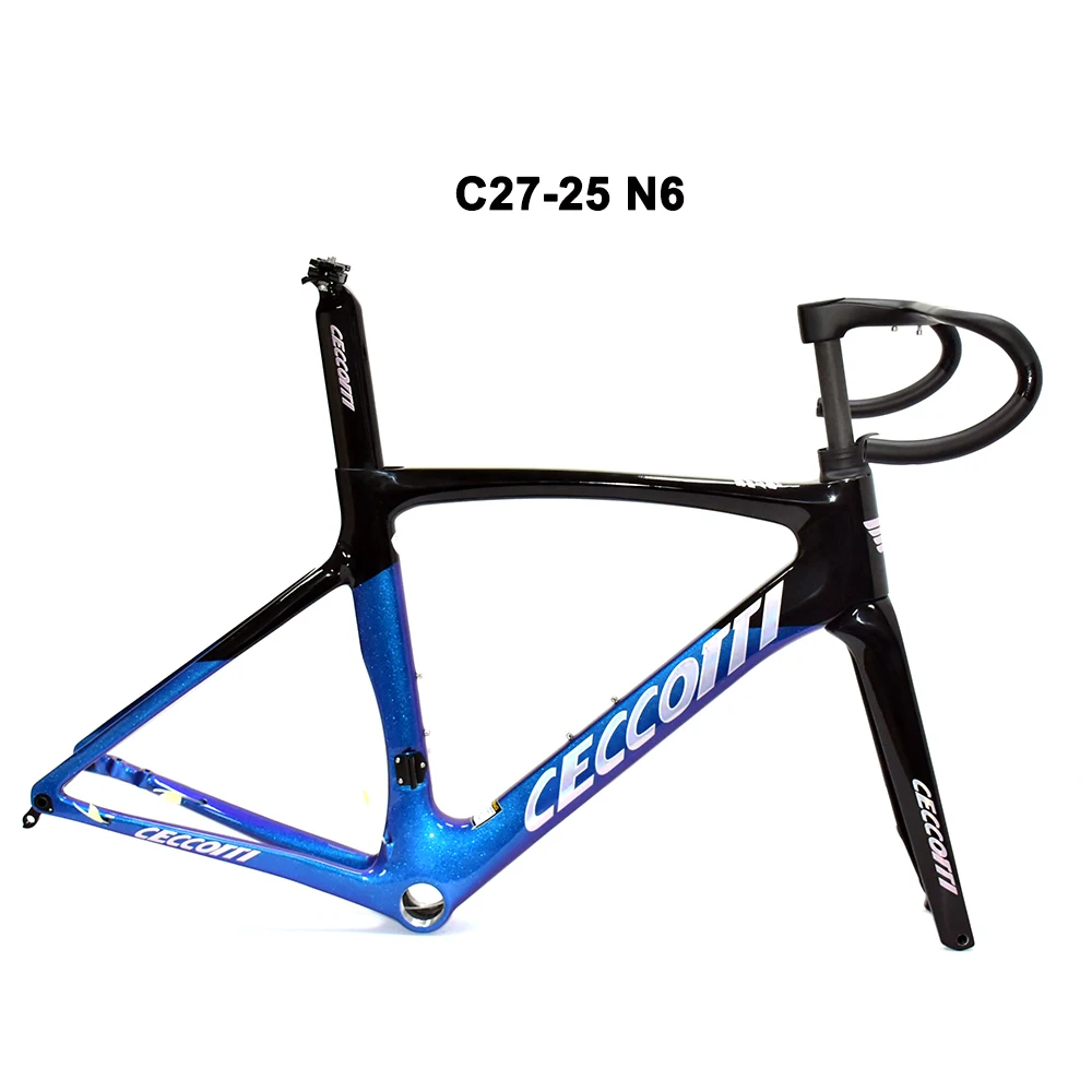 Chameleon Painted Carbon Road Bike Frame with Internal Wiring,T47 Bottom Bracket, Road Bike Frame, Racing Frameset, 160mm Disc