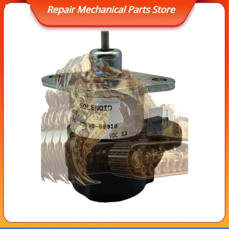 Fuel Shut-off Solenoid Valve 1G598-60010 For 854K 954K Tractor Diesel Engine Stop Solenoid Parts