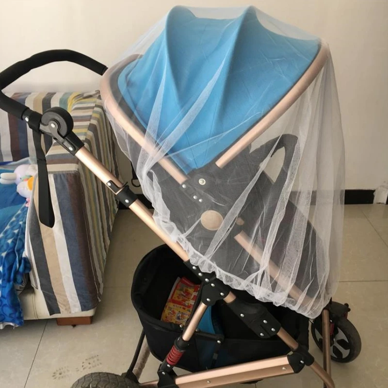 Baby Stroller Mosquito Net Pushchair Cart Insect Shield Net Mesh Safe Infants Protection Mesh Cover Baby Stroller Accessories