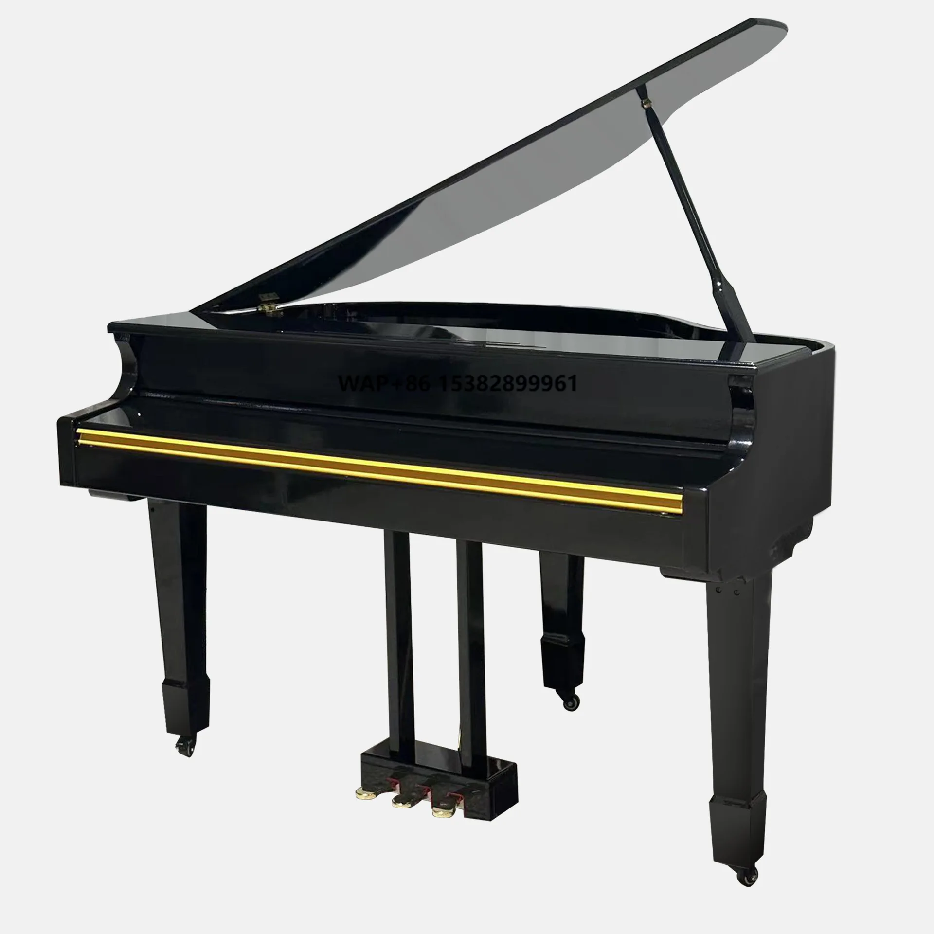 

Professional Grade Wood Electronic Piano 88-Key Heavy Hammer Intelligent Easy Play 128 Tones 21 Demo Songs 3.5mm Headphone Jack