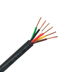 2/5/10 meter PVC Sheathed Wire Cable 26 24 22 20 18 16AWG Pure Copper Signal Cable 2 3 4 5 6 7 8 10 Cores  Electronic Audio Wire