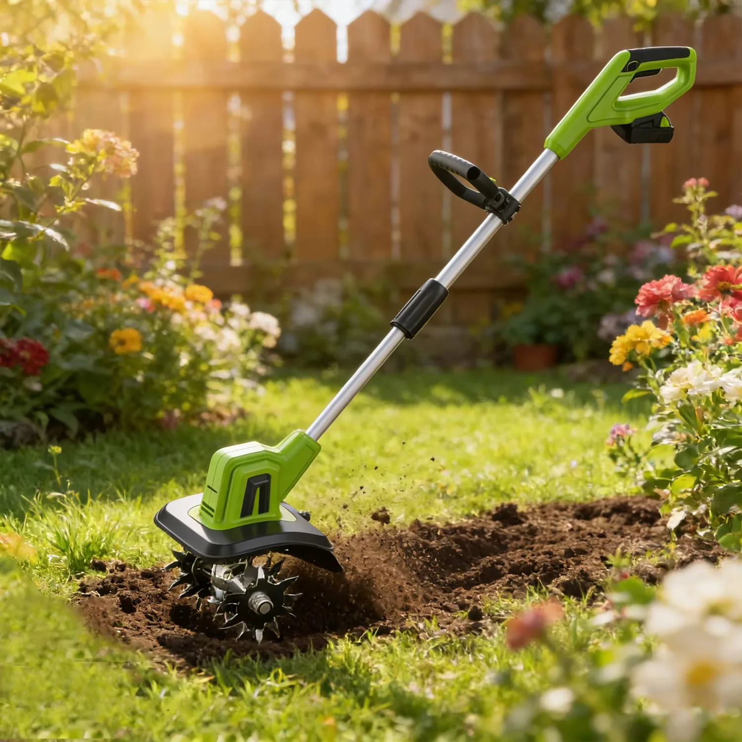 

20V Rechargeable Cordless Mini Rototiller Lightweight Cultivator Weeder Aerator for Garden Lawn