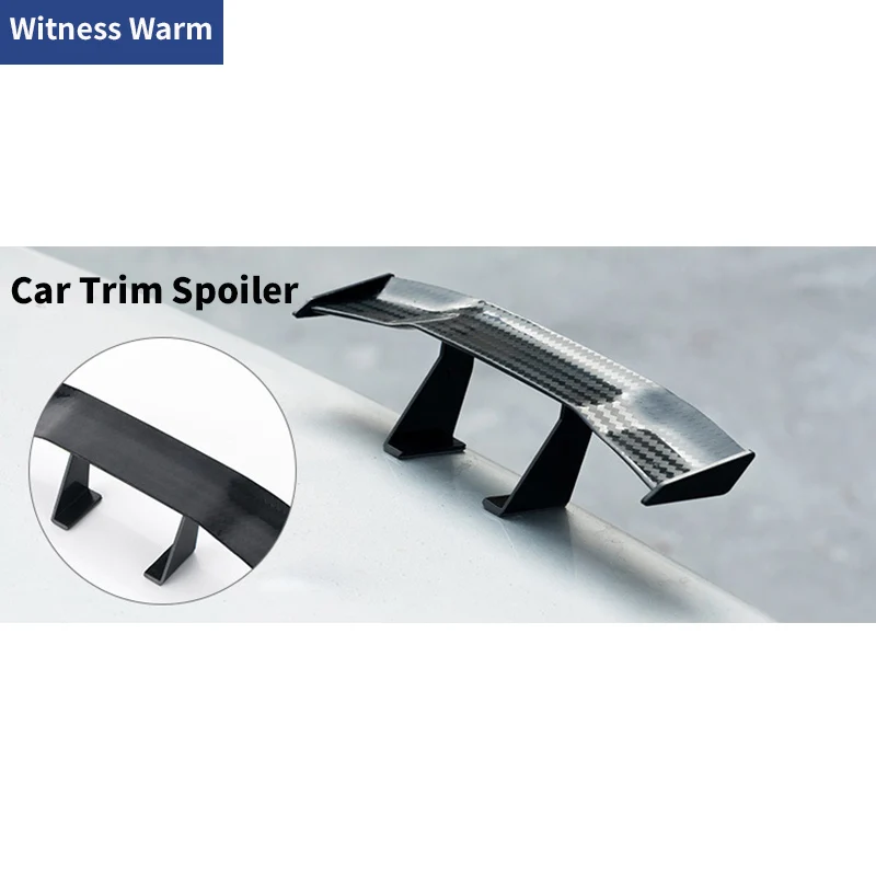 

Universal Carbon Fiber Look Car Tail Decoration Spoiler little Wing Spoiler Mini Spoiler Car Body Kits