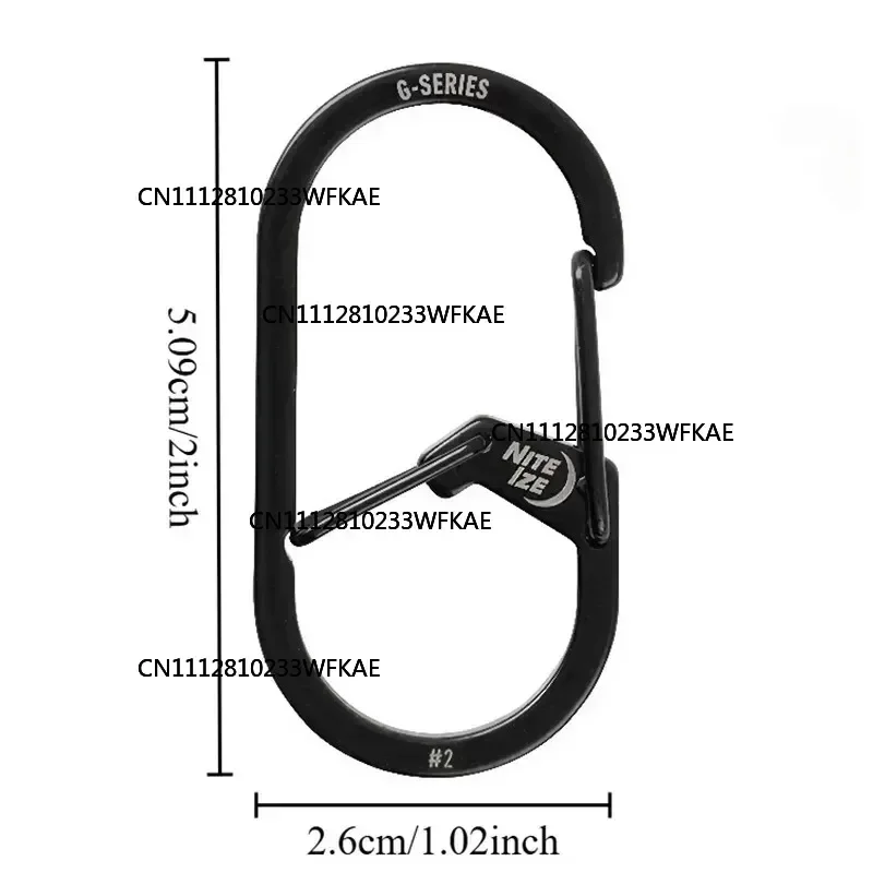 4PCSStainless Steel Quick Link Lock Ring Hook Outdoor Multi-function Water Bottle Quick Buckle Snap Shackle Chain Buckle for Key