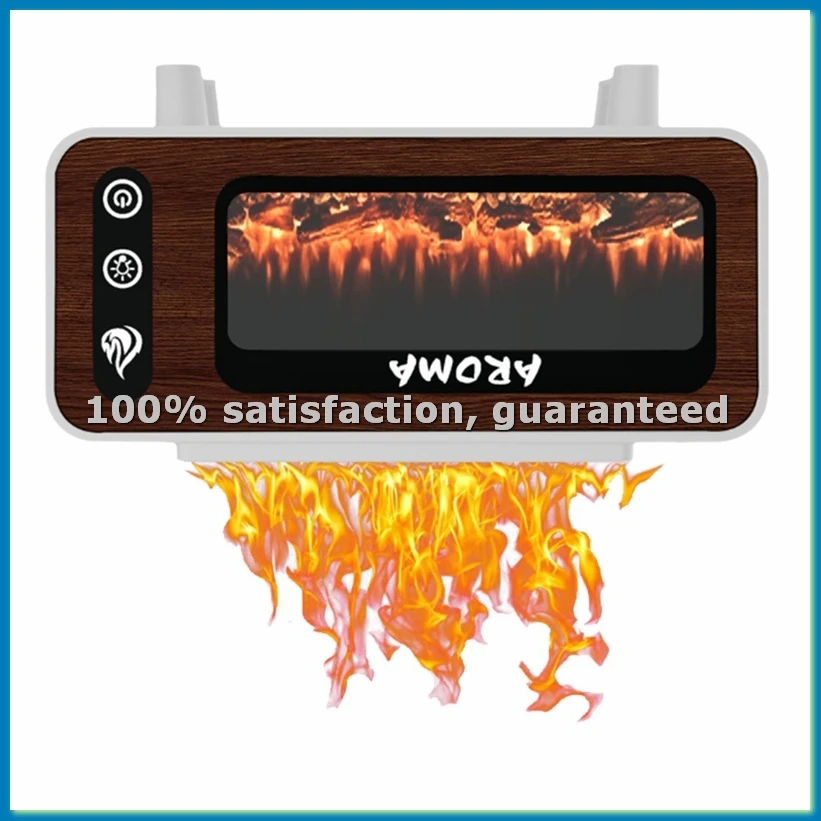 

Аромадиффузор Flame Essential Oil Diffuser с 7 цветами пламени, безводный, с автоматическим отключением, увлажнитель для спальни, йоги, спортзала B-A63M