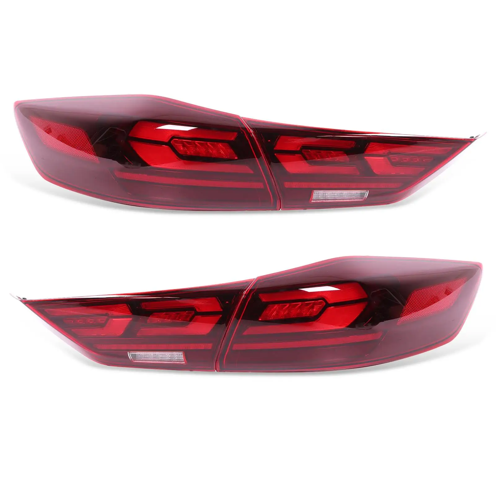 

Full LED Dynamic Tail Lights Assembly Red Lens Fit for Hyundai elantra AD 2016 2017 2018 Turn Signal Car Styling