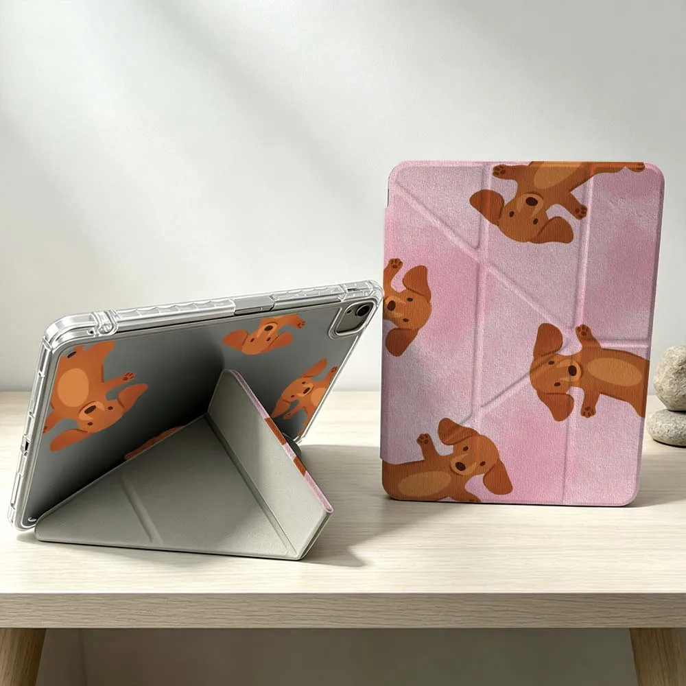 Fun Dog Patterns For iPad Pro Air mini 6 5 4 3 2 1 11th 10th 6th 5th M5 M4 M3 M2 9gen Foldable 3Y Tablet Case Soft