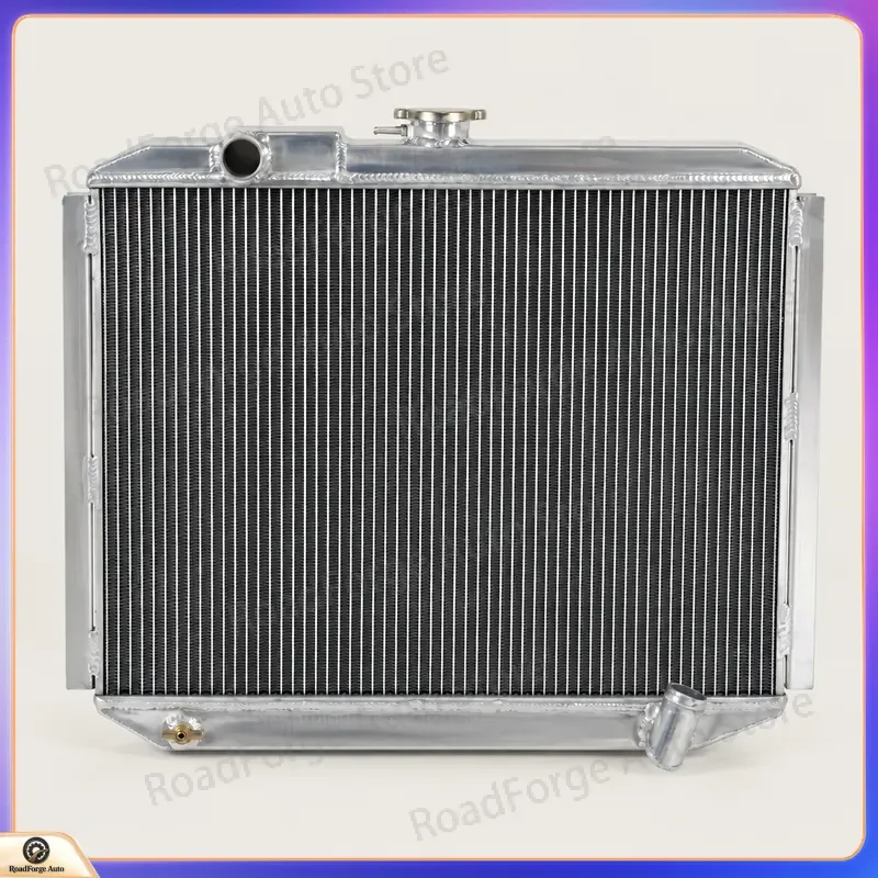 Aluminum Radiator for 1982-1990 Mitsubishi PAJERO I 4D56T L04-G L041G L049G V12V V98W MT 1983 1984 1985 1986 1987 1988 1989