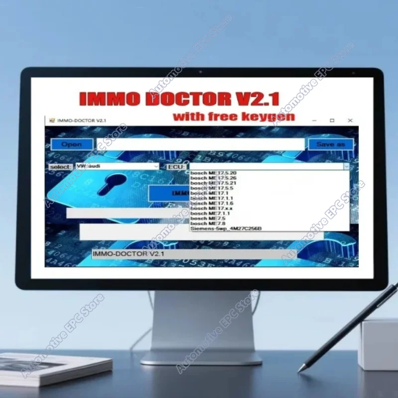 Hot 2023 IMMO DOCTOR V2.1 software Turn off engine computer anti-theft software for SIM2K MT38 ME 17.9.2 17.9.8 MED17.9.8 ME1