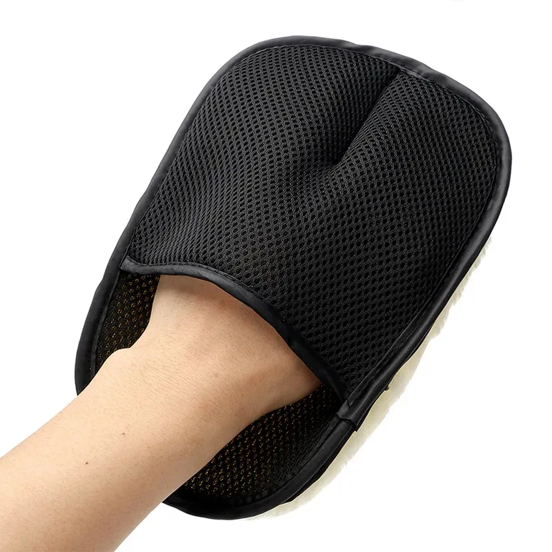 Premium Ultra Absorbent Microfiber Car Wash Mitt Thick Soft Non Scratch Cleaning Glove for Vehicle Boat Rv Home Use Car Wash