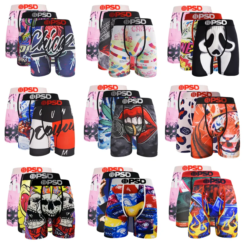 

3pcs Polyester Boxer Briefs S-XXL - Breathable Quick-Dry Lightweight | Elastic Waistband Durable Fabric | Ideal for Running/Gym