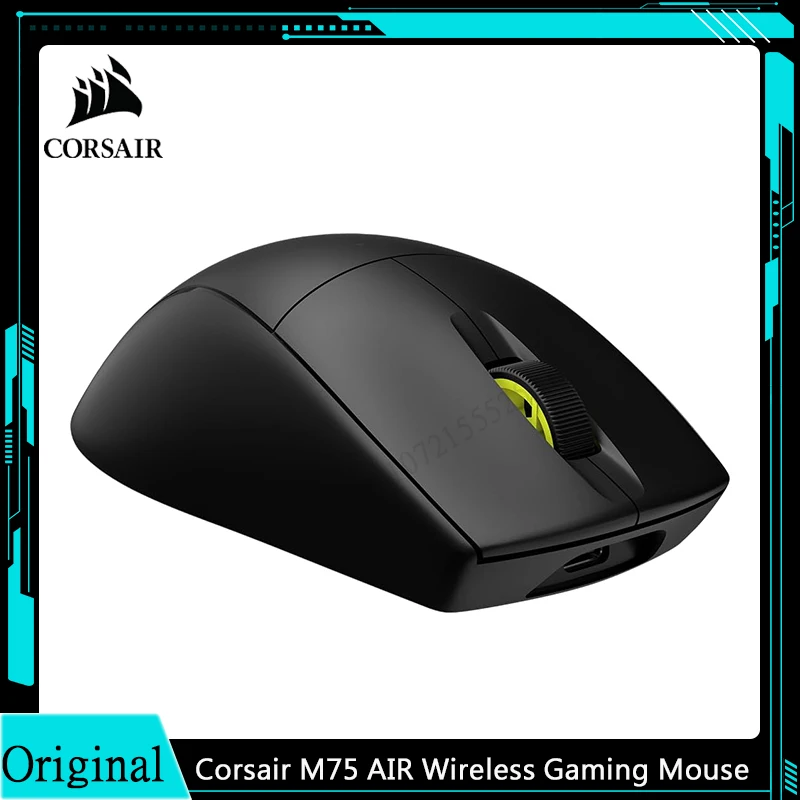 Corsair M75 AIR Wireless Ultra Lightweight Gaming Mouse 2.4GHz & Bluetooth 26,000 DPI Up to 100hrs Battery iCUE Compatible