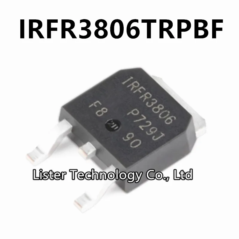 10 ~ 50 Pçs/lote Novo IRFR3806TRPBF TO-252 Marcação: IRFR3806 N canal 60V/43A SMD MOSFET tubo IRFR3806 IRFR3806T IRFR3806TR TO252 SMD