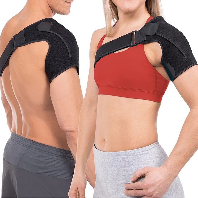 Shoulder Brace with Pressure Pad Shoulder Support Shoulder Compression Sleeve for Torn Rotator Cuff AC Joint Pain Relief Unisex