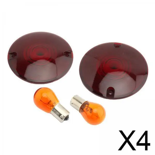 

Turn Signal Lens Smoked Flat Style ABS Lens Motorcycle Lighting for Electra Glides FLST FXRT