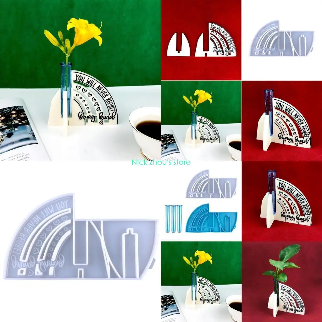 

E15E DIY Кристаллическая эпоксидная форма Современные и простые вазы, ветки, гидропонные формы для цветов