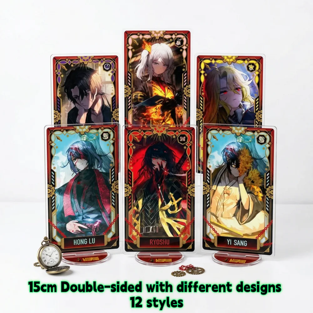 Limbus Company Anime Acrylic Stand Figure Keychain Key Yi Sang Ryoshu Hong Lu Don Quixote Faust Ishmael Heathcliff 15cm Model