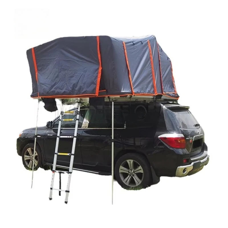 Marvelous XXL Family 4 Person Oxford Fabric Aluminum Roof Top Tent Customized Large Car Roof Tent for Summer Outdoor Camping