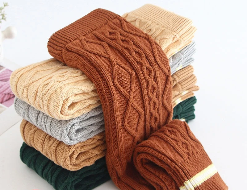 Children Woolen Pants Girls Woolen Leggings Baby Knitted Boys Autumn Outerwear Children Woolen Pants for Autumn and Winter