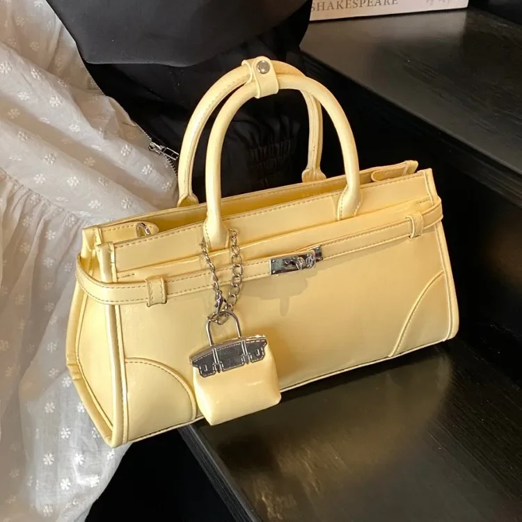 

2025 Trendy Waterproof Tote Women Korean Style Large Work Purse with Pockets for Office Commute Shopping Casual Stylish Handbag‌